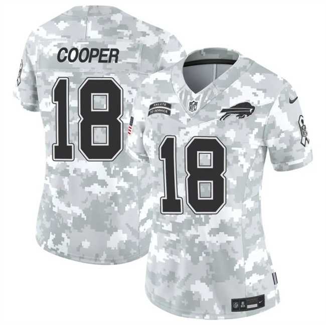 Womens Buffalo Bills #18 Amari Cooper 2024 F.U.S.E Arctic Camo Salute To Service Limited Stitched Jersey Dzhi